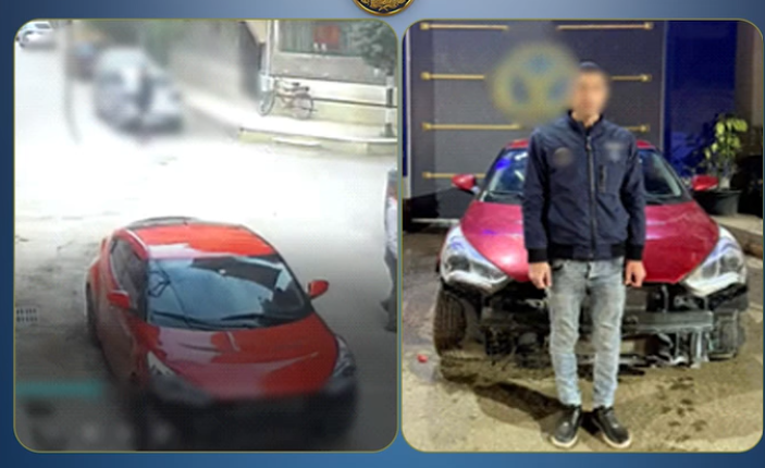 القبض على قائد سيارة بدون لوحات معدنية اصطدم بسيارتين بالقليوبية